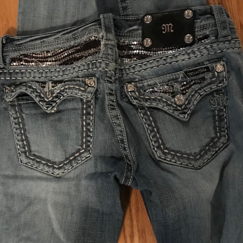 Miss Me boot cut jeans, size 28